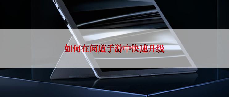 如何在问道手游中快速升级