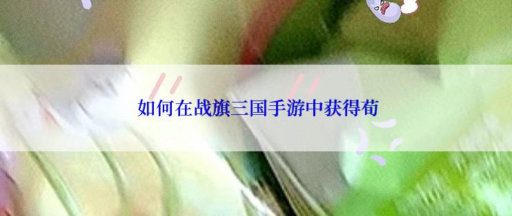  如何在战旗三国手游中获得荀