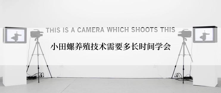 小田螺养殖技术需要多长时间学会