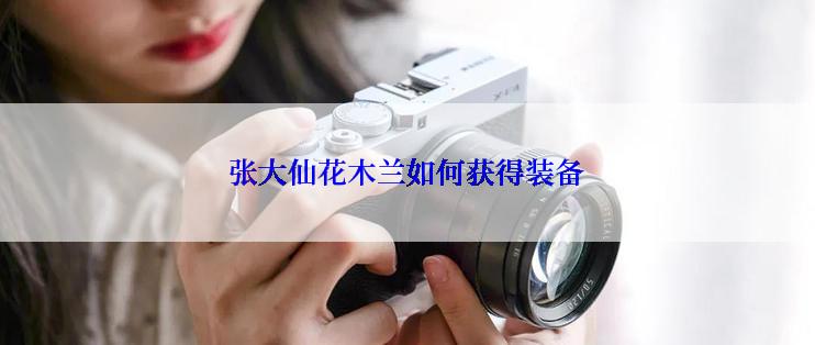 张大仙花木兰如何获得装备