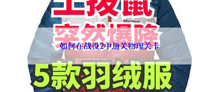 如何在战役2中通关物理关卡