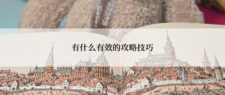 有什么有效的攻略技巧