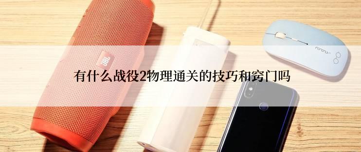  有什么战役2物理通关的技巧和窍门吗