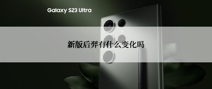 新版后羿有什么变化吗