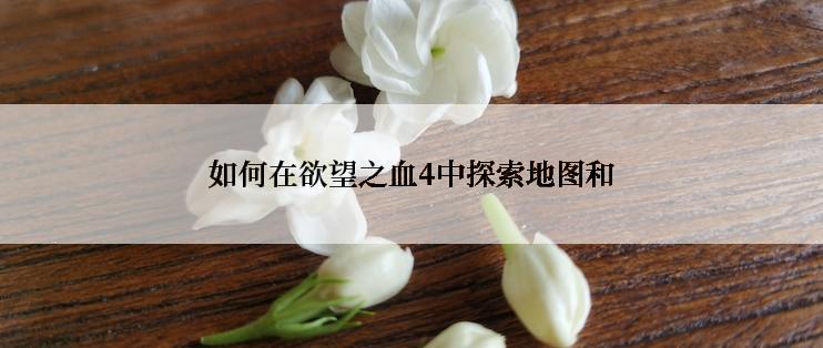 如何在欲望之血4中探索地图和