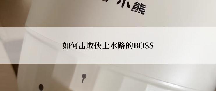 如何击败侠士水路的BOSS