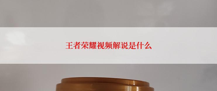 王者荣耀视频解说是什么