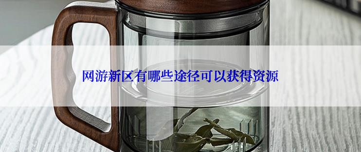 网游新区有哪些途径可以获得资源