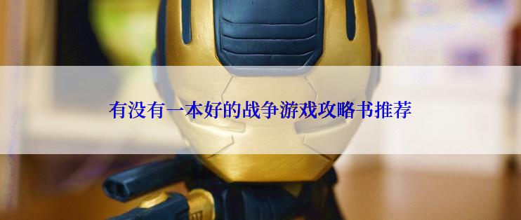有没有一本好的战争游戏攻略书推荐