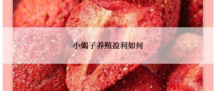 小蝎子养殖盈利如何