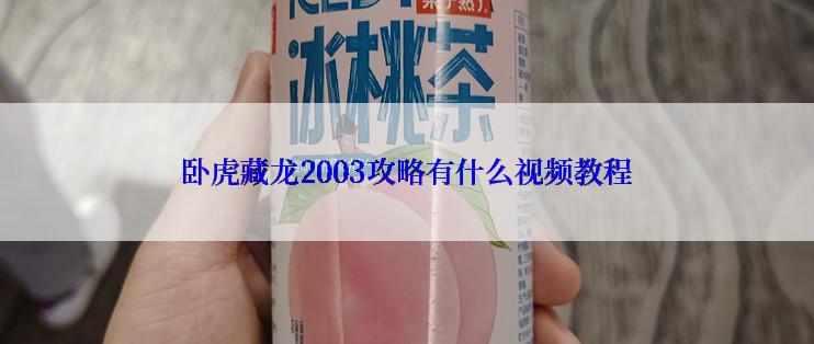 卧虎藏龙2003攻略有什么视频教程