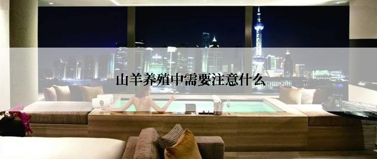  山羊养殖中需要注意什么