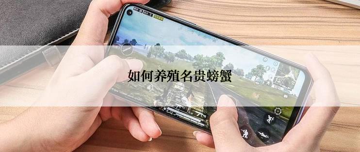 如何养殖名贵螃蟹