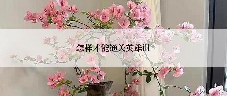 怎样才能通关英雄诅