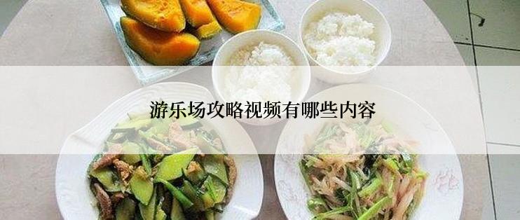  游乐场攻略视频有哪些内容