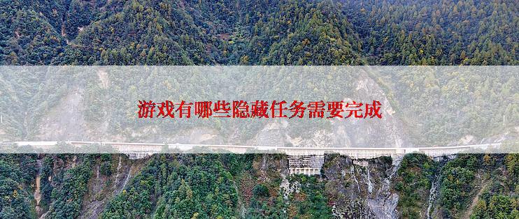 游戏有哪些隐藏任务需要完成