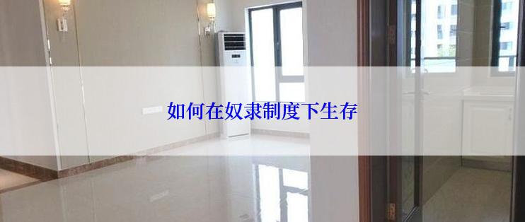 如何在奴隶制度下生存