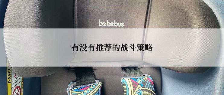 有没有推荐的战斗策略