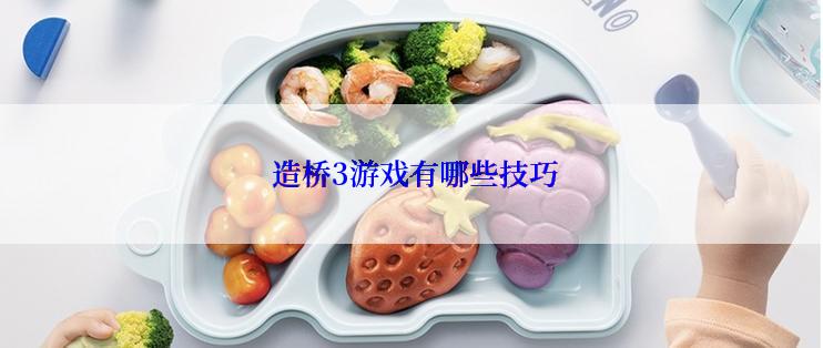  造桥3游戏有哪些技巧