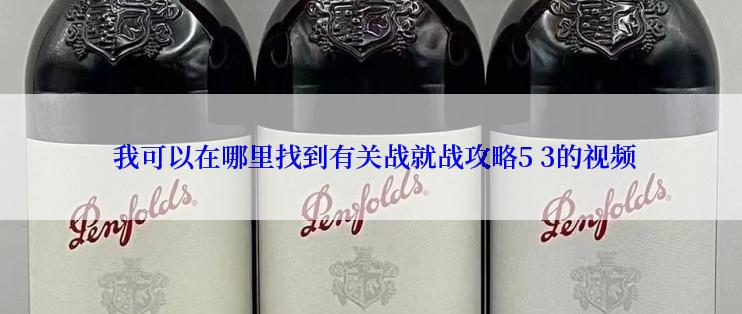  我可以在哪里找到有关战就战攻略5 3的视频