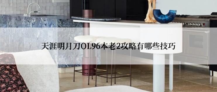 天涯明月刀OL96本老2攻略有哪些技巧