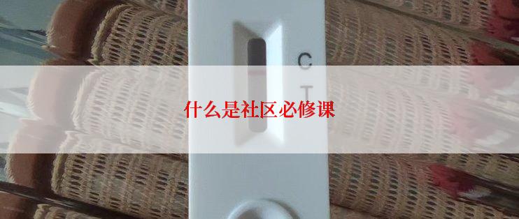 什么是社区必修课