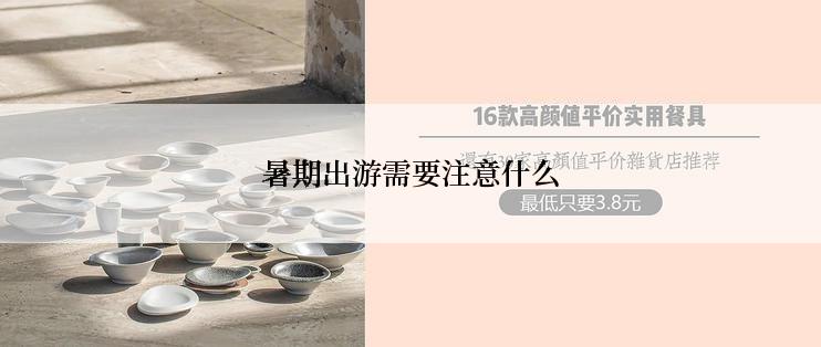 暑期出游需要注意什么
