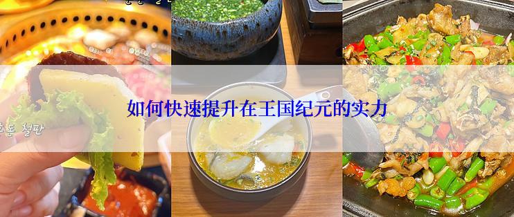 如何快速提升在王国纪元的实力