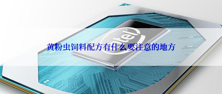 黄粉虫饲料配方有什么要注意的地方