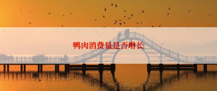 鸭肉消费量是否增长