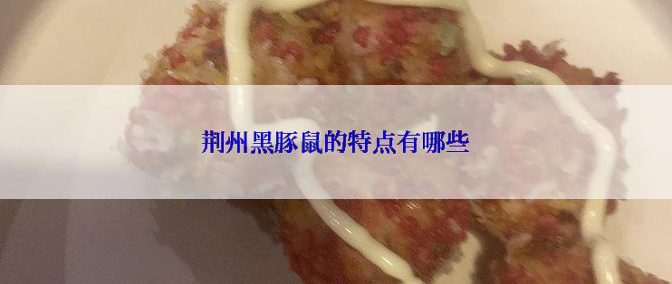 荆州黑豚鼠的特点有哪些