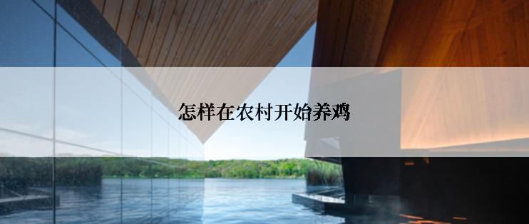 怎样在农村开始养鸡