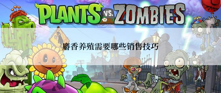 麝香养殖需要哪些销售技巧