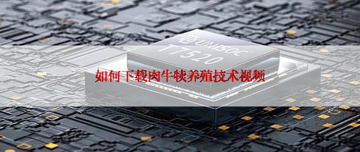 如何下载肉牛犊养殖技术视频