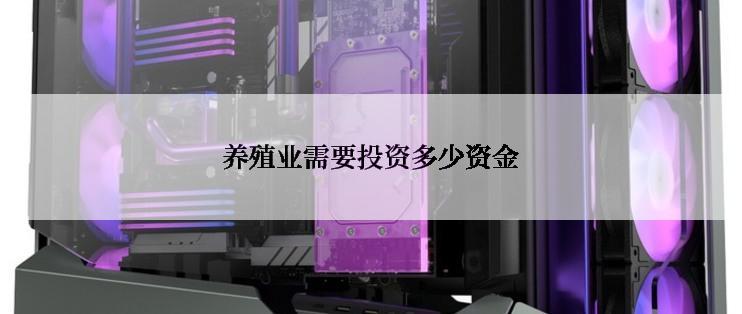 养殖业需要投资多少资金