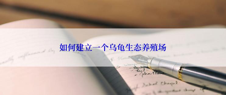 如何建立一个乌龟生态养殖场