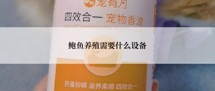鲍鱼养殖需要什么设备