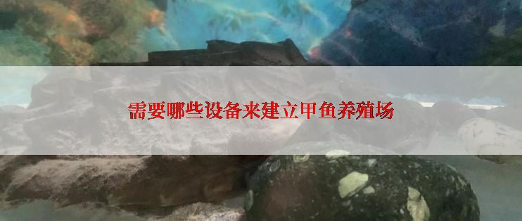 需要哪些设备来建立甲鱼养殖场