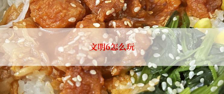 文明6怎么玩