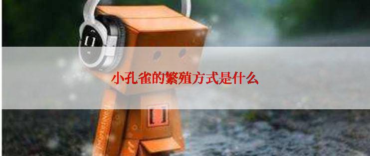 小孔雀的繁殖方式是什么
