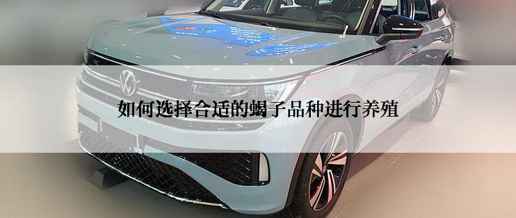 如何选择合适的蝎子品种进行养殖