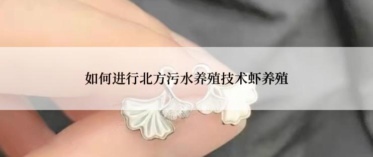 如何进行北方污水养殖技术虾养殖