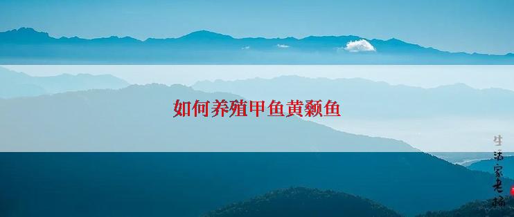 如何养殖甲鱼黄颡鱼