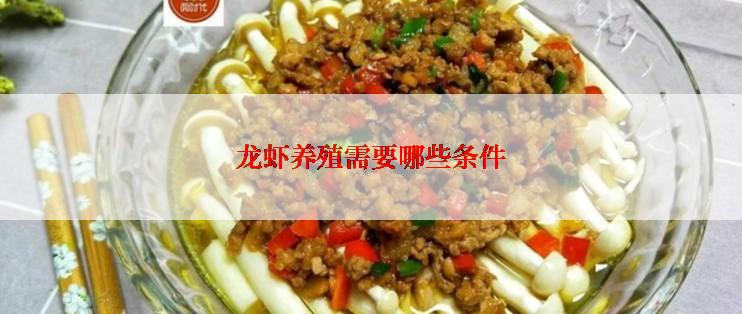 龙虾养殖需要哪些条件