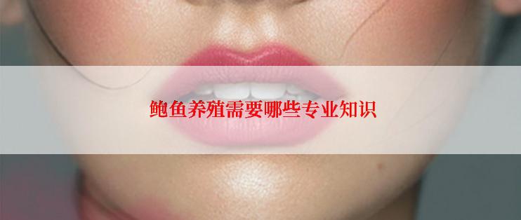  鲍鱼养殖需要哪些专业知识