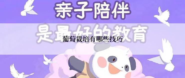 葡萄栽培有哪些技巧