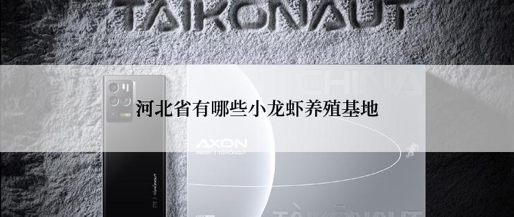 河北省有哪些小龙虾养殖基地