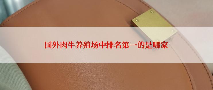 国外肉牛养殖场中排名第一的是哪家