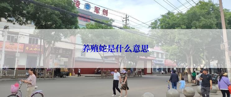 养殖蛇是什么意思
