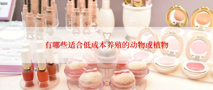 有哪些适合低成本养殖的动物或植物